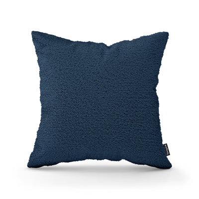 Poduszka dekoracyjna 45×45 cm w stylu scandi i japandi, tkanina Coral | Baranek Głębia Oceanu (CORAL 05)