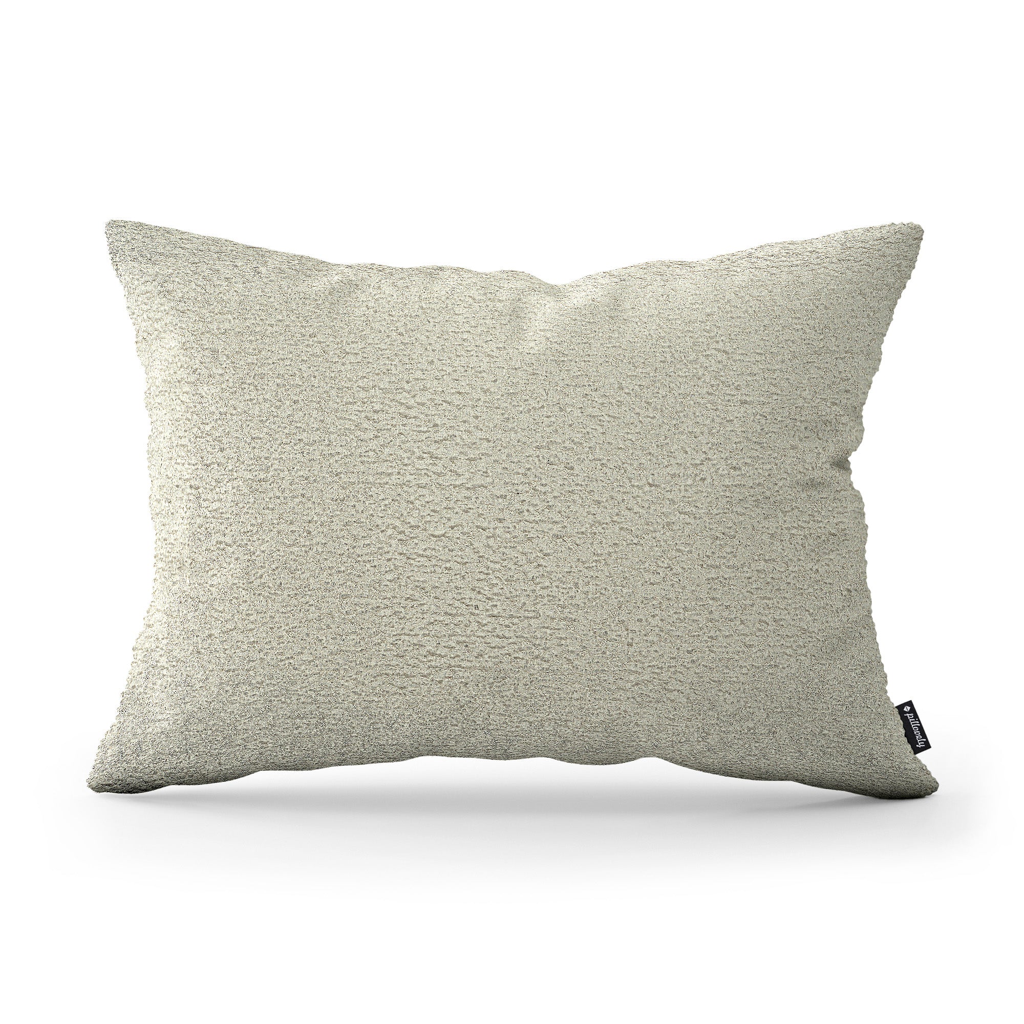 Poduszka dekoracyjna 40×55 cm w stylu hygge i scandi – tkanina Coral 100% PES, przytulna struktura | Baranek Lniany Beż (CORAL 15)