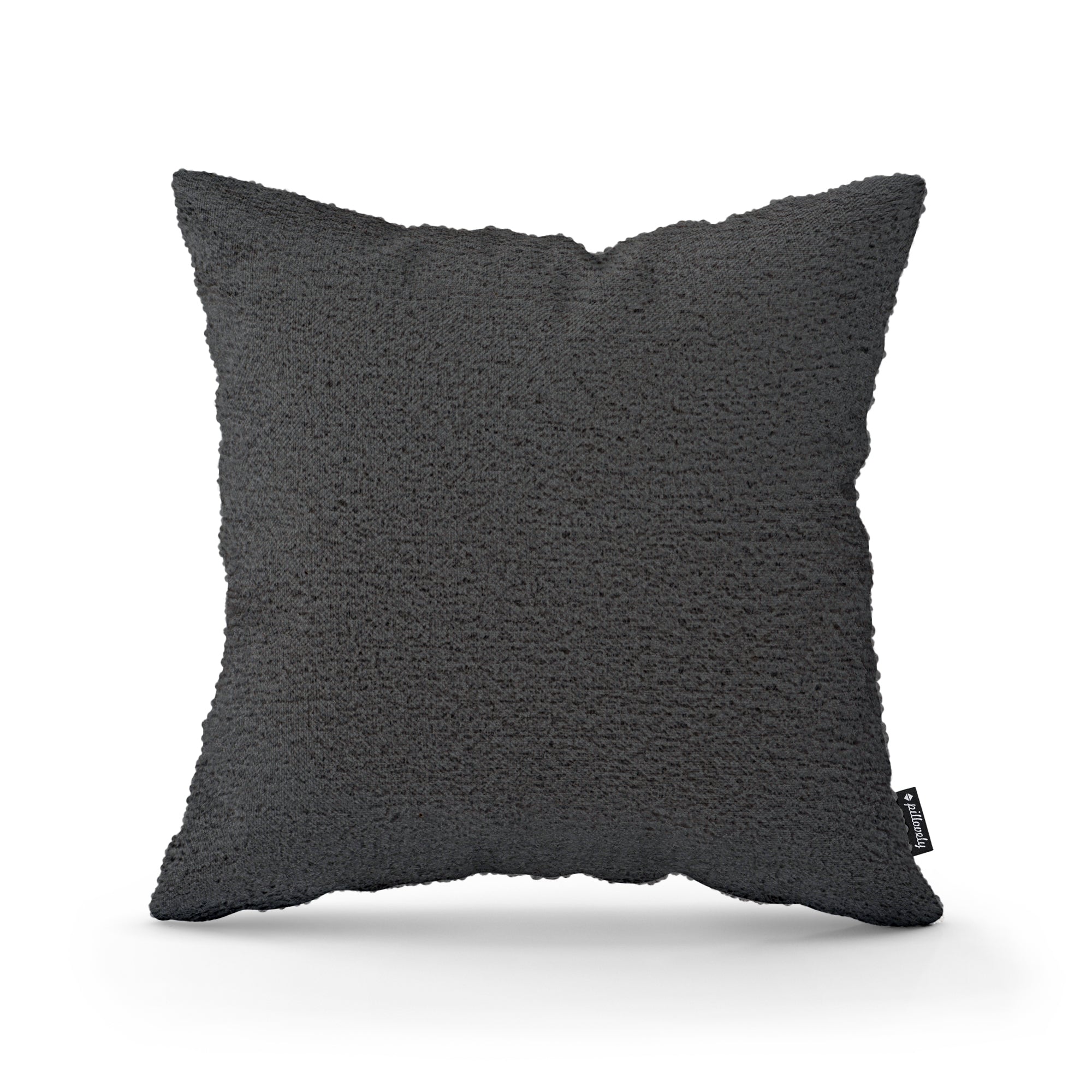 Poduszka Dekoracyjna Baranek 45x45 Grafitowy Cień