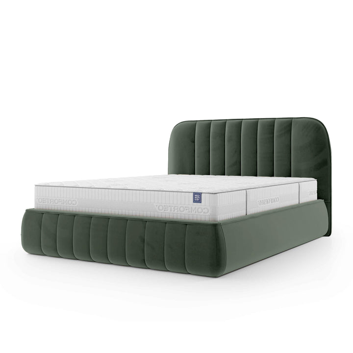 Łóżko Tapicerowane Carla 200 Ziołowy Cień