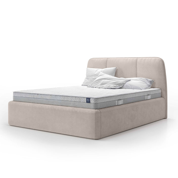 Łóżko Tapicerowane Elle 200 Lniana Sepia