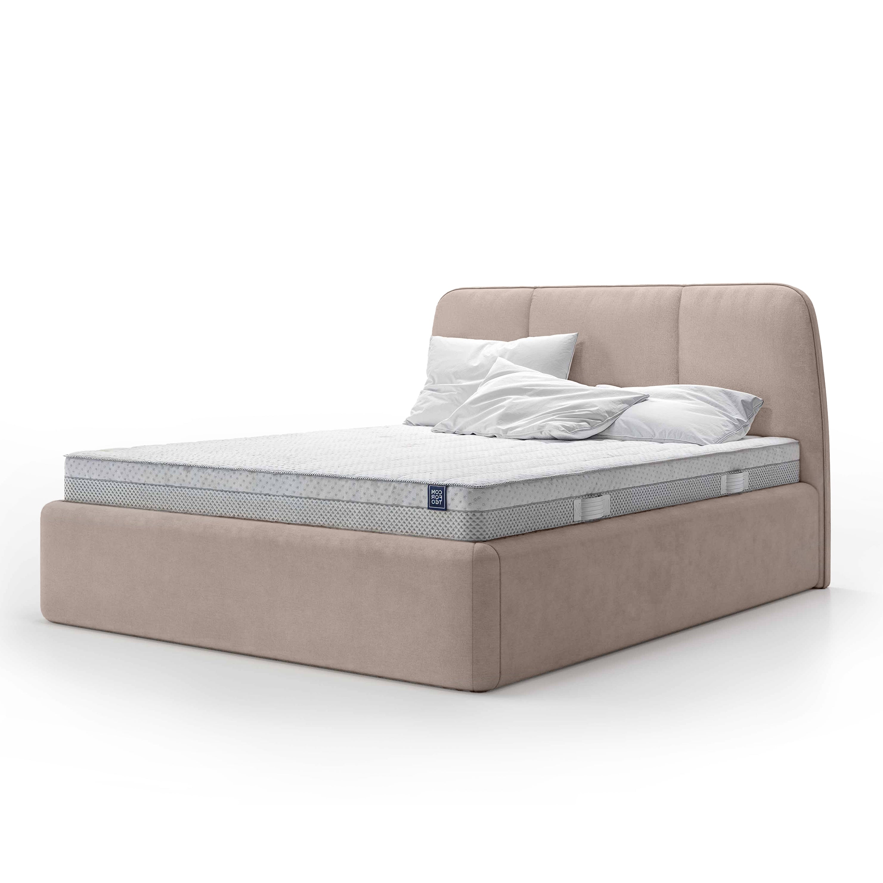 Łóżko Tapicerowane Elle 200 Beżowy Pył