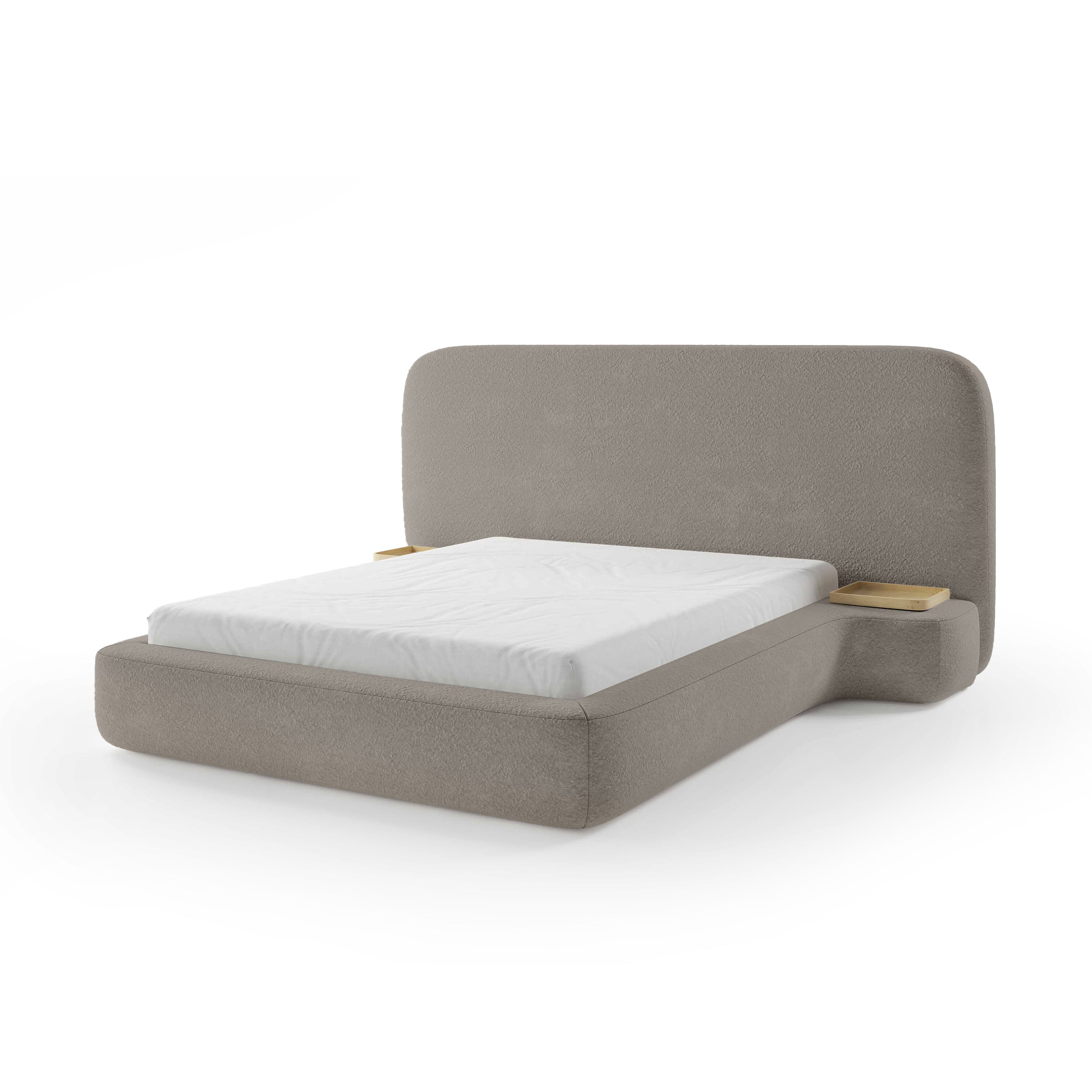 Łóżko Tapicerowane Genz 200 Kamienna Mgła