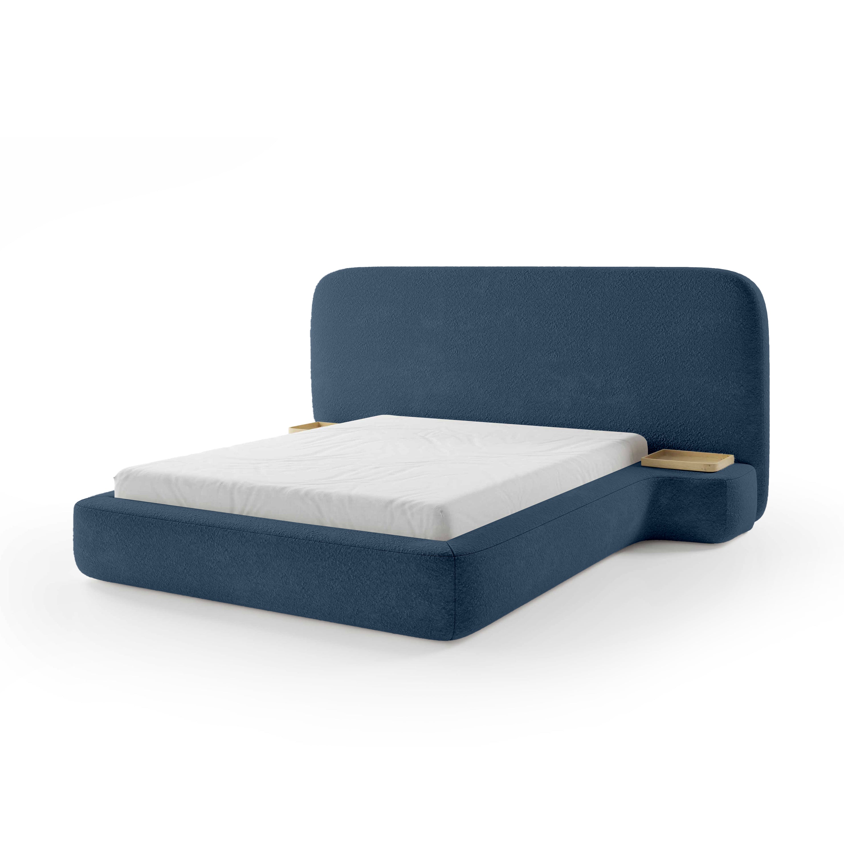 Łóżko Tapicerowane Genz 200 Atramentowy Granit