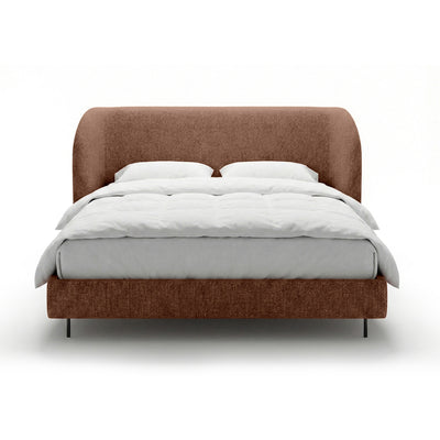 Polsterbett mit glattem Kopfteil im minimalistischen Stil | Dorida