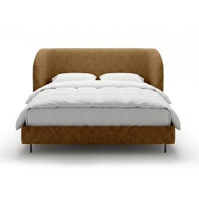 Polsterbett mit glattem Kopfteil im minimalistischen Stil | Dorida