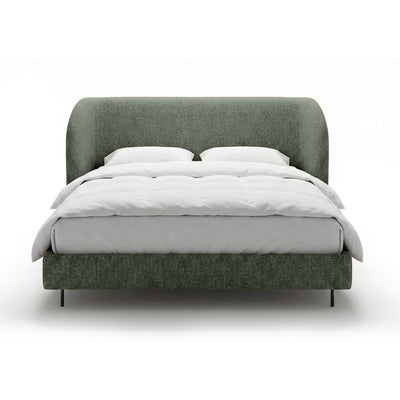 Polsterbett mit glattem Kopfteil im minimalistischen Stil | Dorida