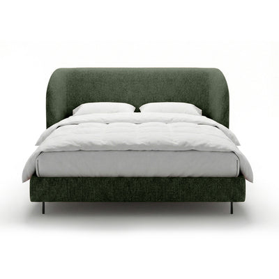 Polsterbett mit glattem Kopfteil im minimalistischen Stil | Dorida
