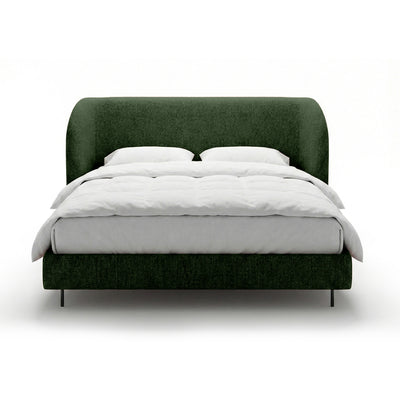 Polsterbett mit glattem Kopfteil im minimalistischen Stil | Dorida
