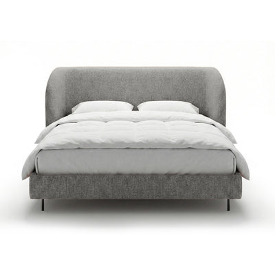 Polsterbett mit glattem Kopfteil im minimalistischen Stil | Dorida
