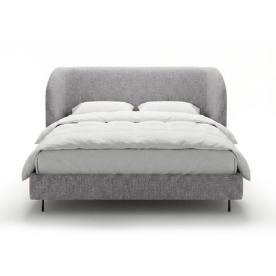 Polsterbett mit glattem Kopfteil im minimalistischen Stil | Dorida