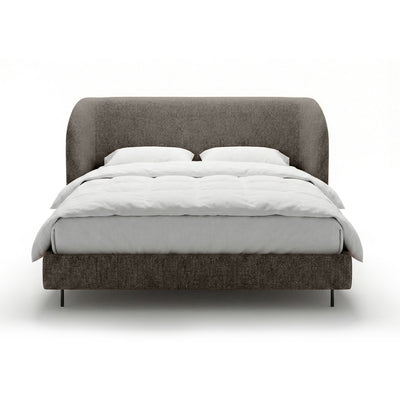 Polsterbett mit glattem Kopfteil im minimalistischen Stil | Dorida