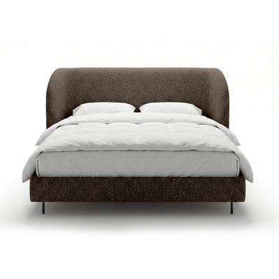 Polsterbett mit glattem Kopfteil im minimalistischen Stil | Dorida