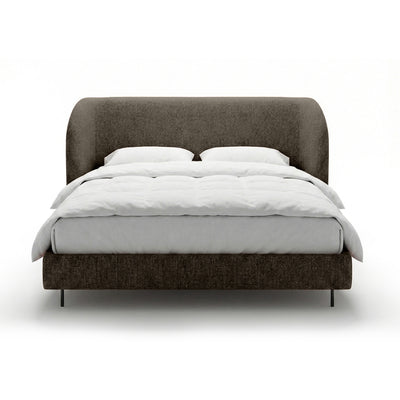 Polsterbett mit glattem Kopfteil im minimalistischen Stil | Dorida