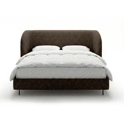 Polsterbett mit glattem Kopfteil im minimalistischen Stil | Dorida