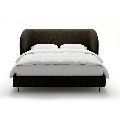 Polsterbett mit glattem Kopfteil im minimalistischen Stil | Dorida