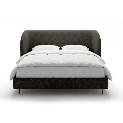 Polsterbett mit glattem Kopfteil im minimalistischen Stil | Dorida