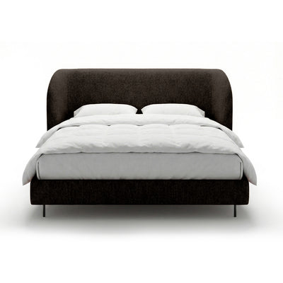 Polsterbett mit glattem Kopfteil im minimalistischen Stil | Dorida
