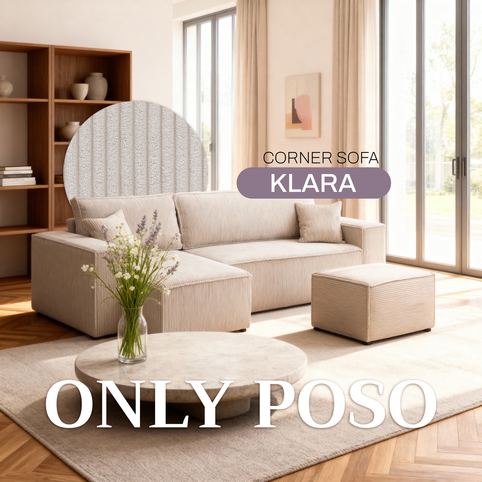Próbnik tkanin Sztruks Jesienny Brąz (POSO 27)
