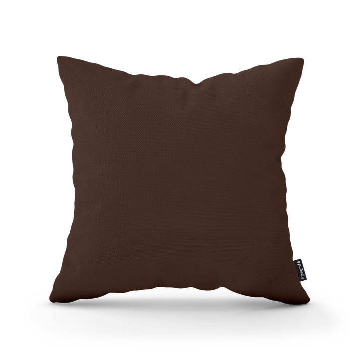 Poduszka Dekoracyjna Gładka 45x45 Brąz Hebanowy