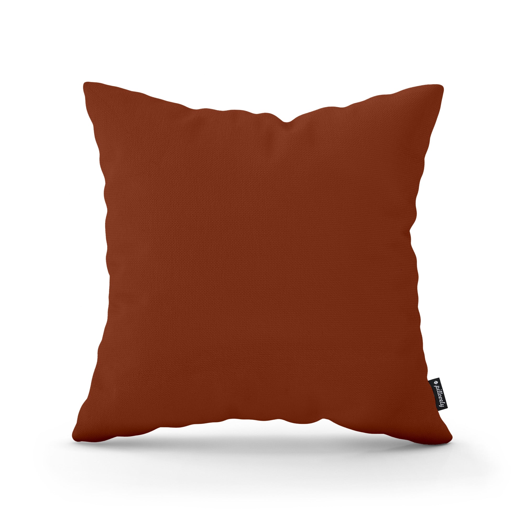 Poduszka dekoracyjna 45×45 cm w stylu minimalistycznym – gładka tkanina 100% PES, ukryty zamek | Gładka Miedziany Mat (KRONOS 39)