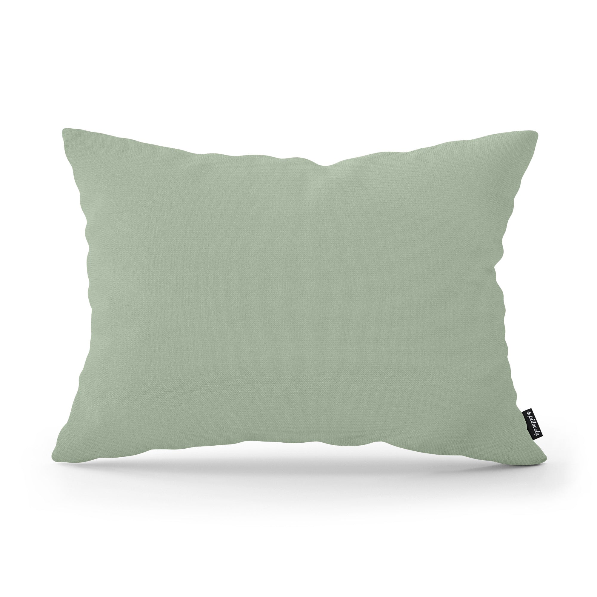Poduszka dekoracyjna 40×55 cm w stylu modern i scandi – tkanina Kronos 100% PES, minimalistyczna forma | Gładka Zielona Mgła (KRONOS 47)