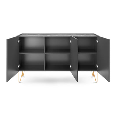 Komoda 144x83 w stylu glamour | Ballada