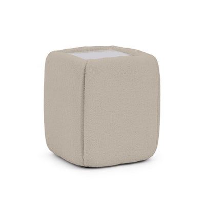 Stolik nocny 50x55 bez szuflad w stylu minimalistycznym | Neria Piaskowy Len (LAMBI 05)