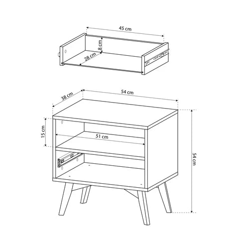 Szafka Nocna Mandala 54x54