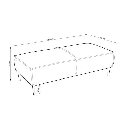 Pouf 140 cm fürs Wohnzimmer im Modern-Stil | May