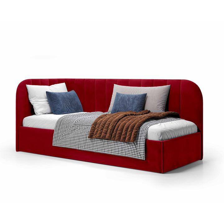 Łóżko Narożne Mily Prawo Winny Rubin