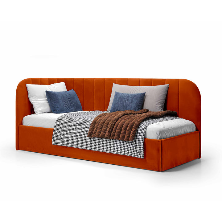 Łóżko Narożne Mily Prawo Miedziana Cegła