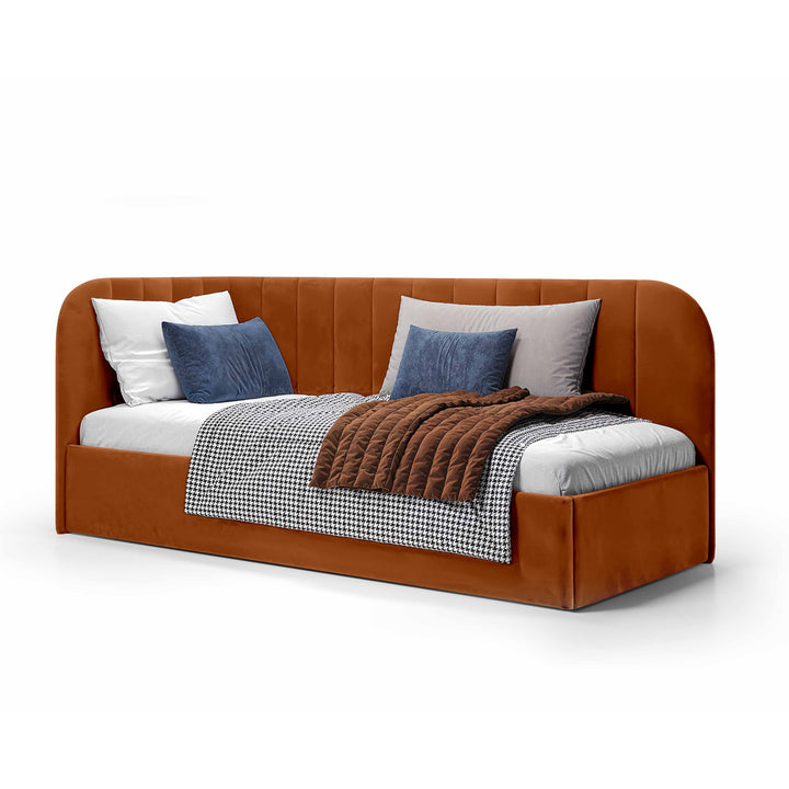 Łóżko Narożne Mily Prawo Jesienny Karmel