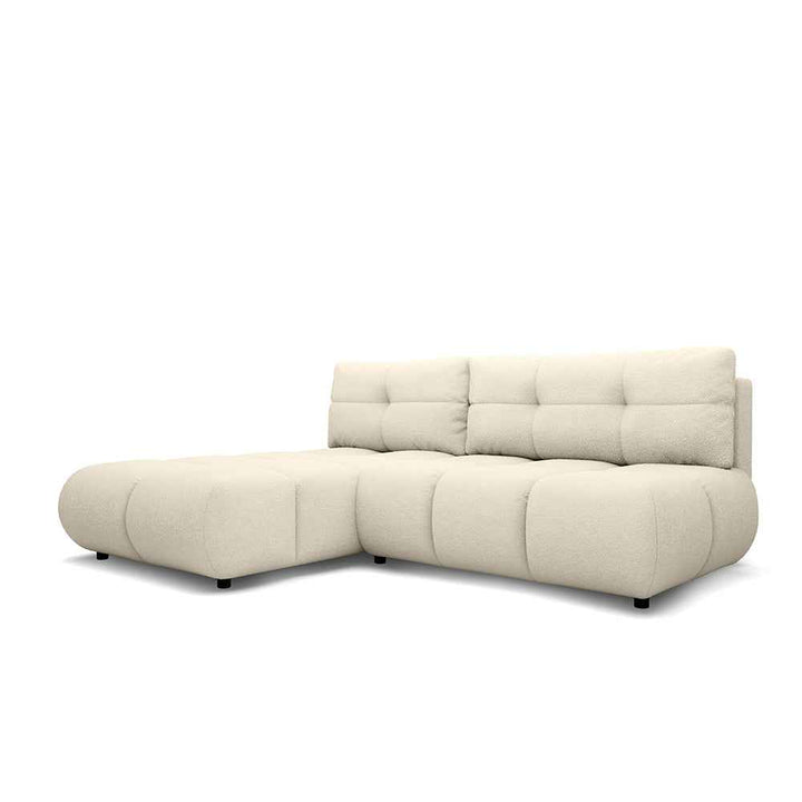 Narożnik z funkcją spania Milorya Kremowa Poświata (NOW OR NEVER 02)