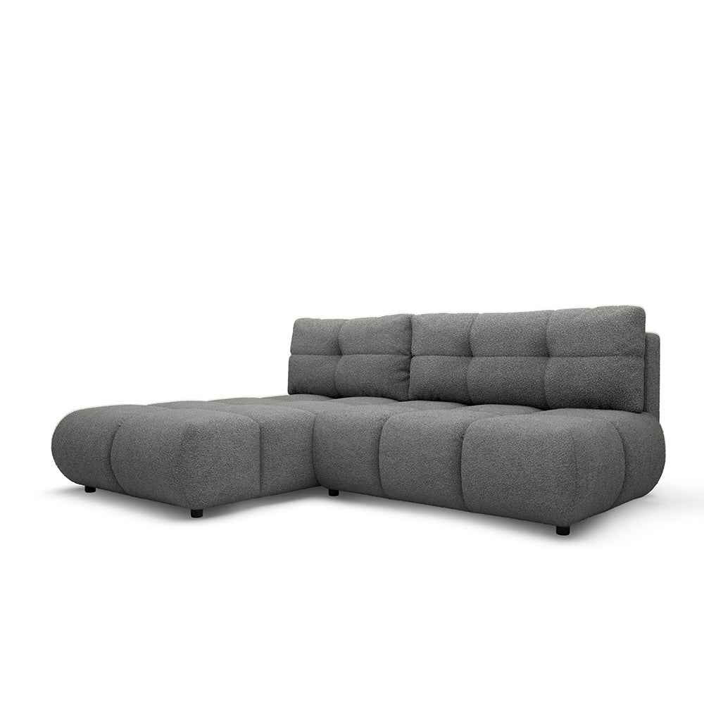 Narożnik z funkcją spania Milorya Kamienny Grafit (NOW OR NEVER 92)