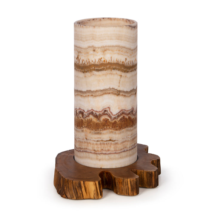 Lampa z naturalnego Onyksu Sirelis