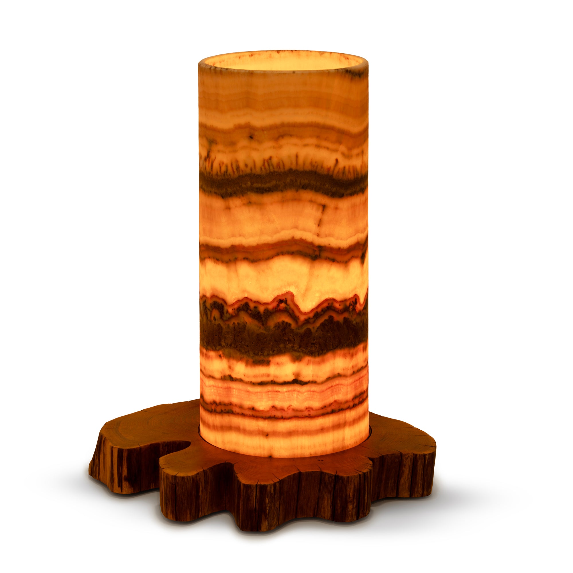 Lampa z naturalnego Onyksu Sirelis