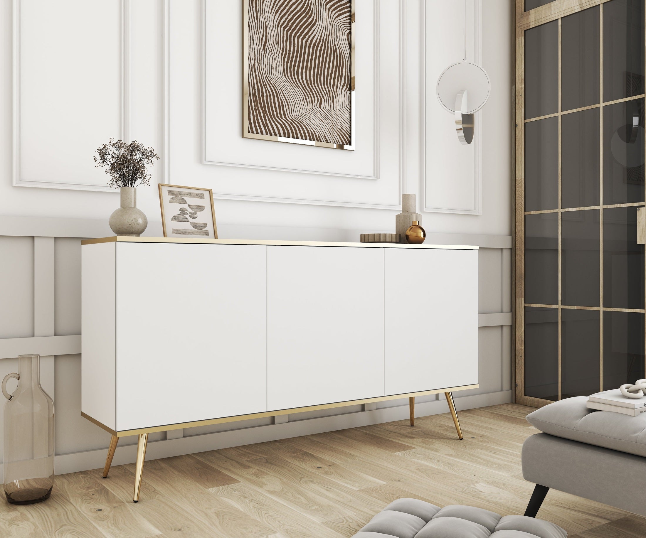 Komoda 160x85 w stylu glamour | Meva