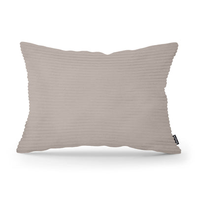 Dekokissen 40x55 cm im Vintage-Stil | Breiter Cord – Champagner-Asche (POSO 03)
