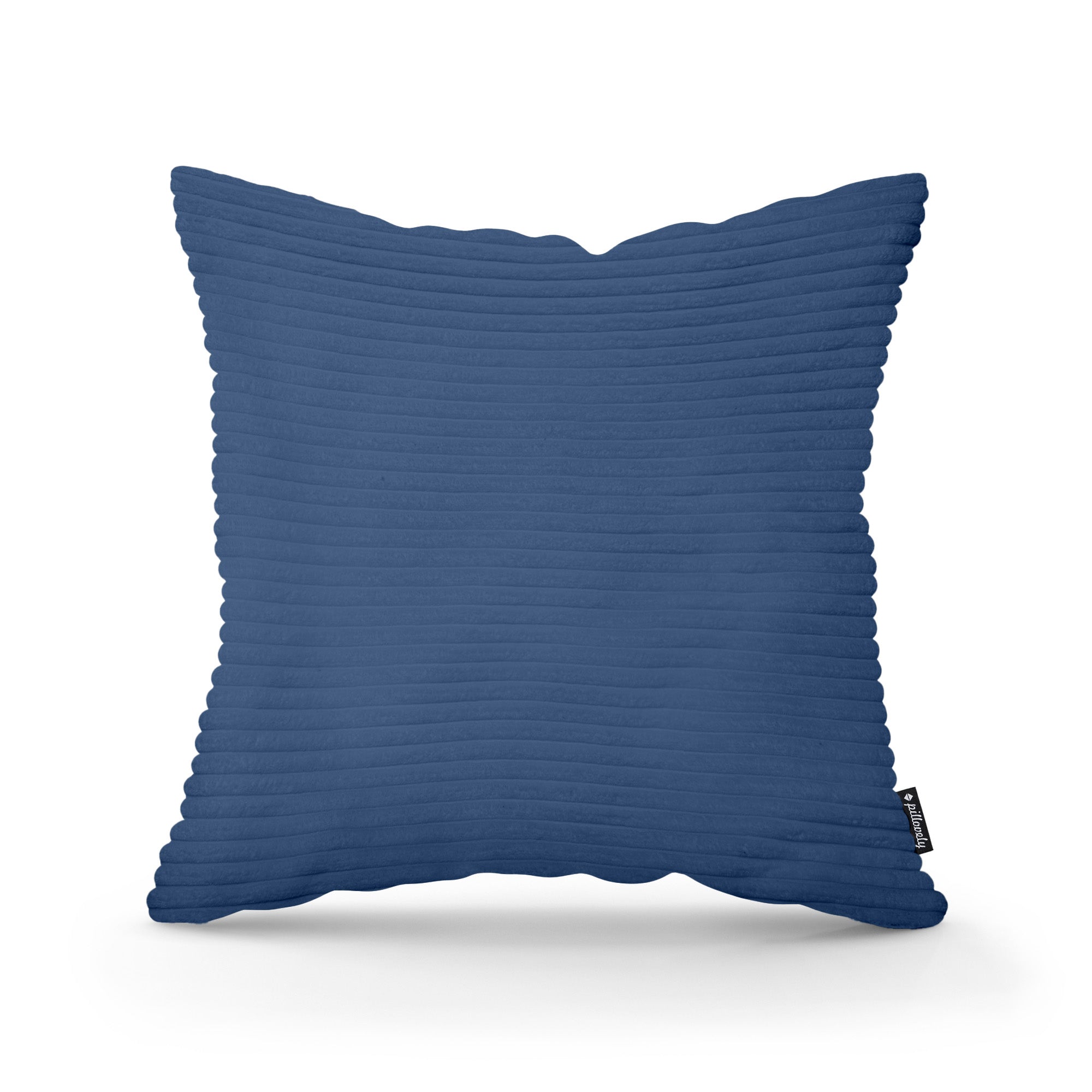 Poduszka Dekoracyjna Szeroki Sztruks 45x45 Granatowy Grafit