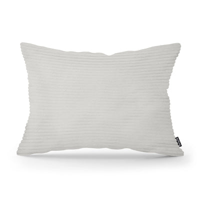Dekokissen 40x55 cm im Vintage-Stil | Breiter Cord – Leinencreme (POSO 100)