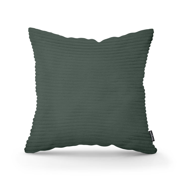 Poduszka Dekoracyjna Szeroki Sztruks 45x45 Leśna Zieleń