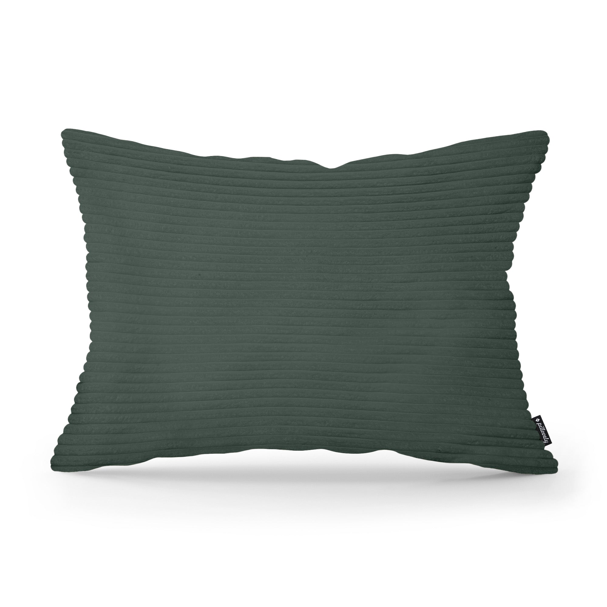 Poduszka Dekoracyjna Szeroki Sztruks 40x55 Leśna Zieleń