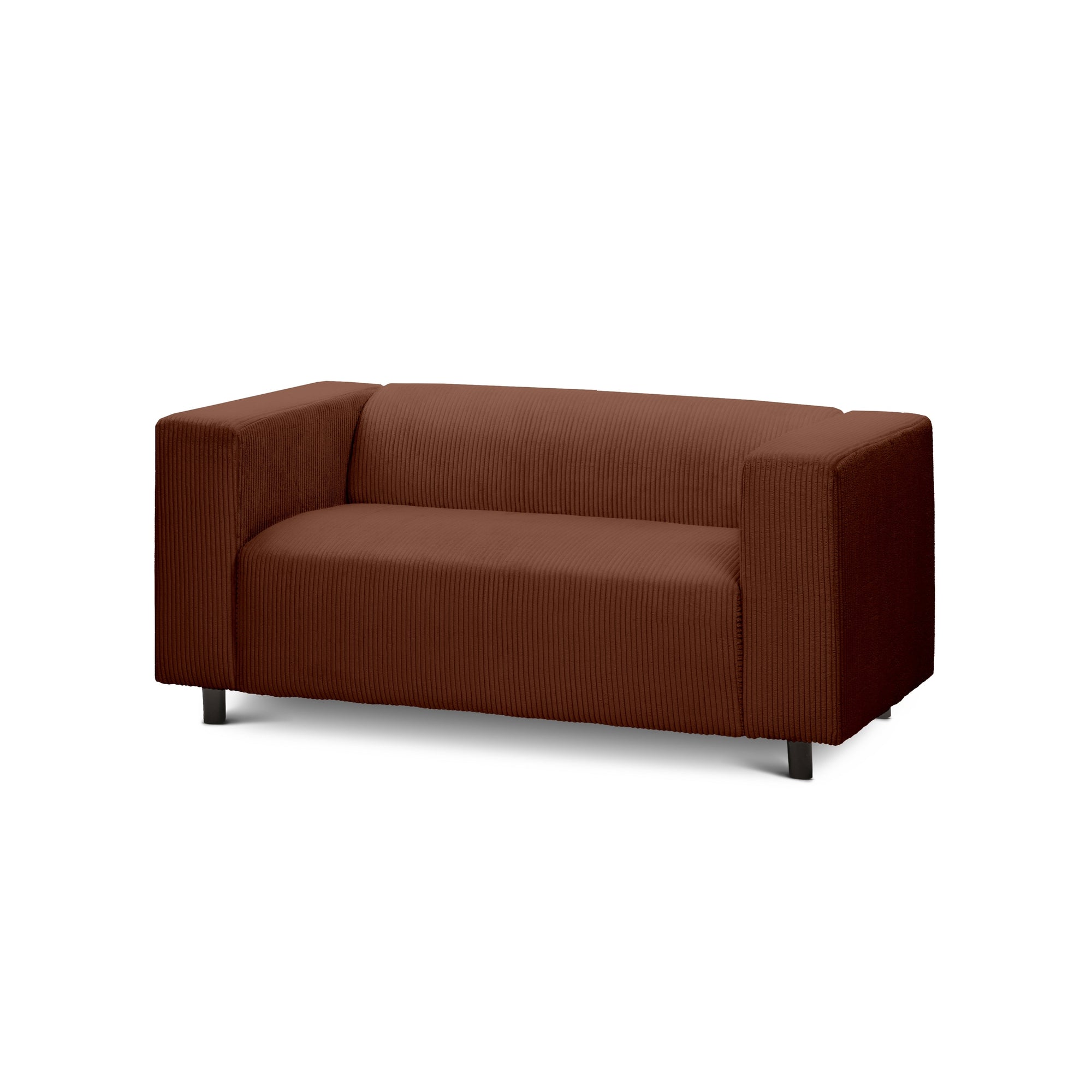 sofa 2-osobowa 151 cm – sztruks POSO, styl minimalistyczny | July Espresso (POSO 39)