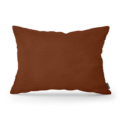 Dekokissen 40x55 cm im Vintage-Stil | Breiter Cord – Espresso (POSO 39)