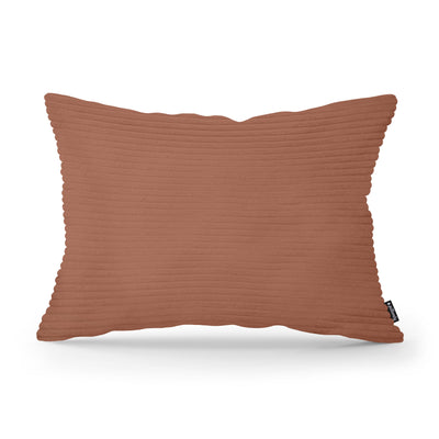 Dekokissen 40x55 cm im Vintage-Stil | Breiter Cord – Zimt (POSO 41)