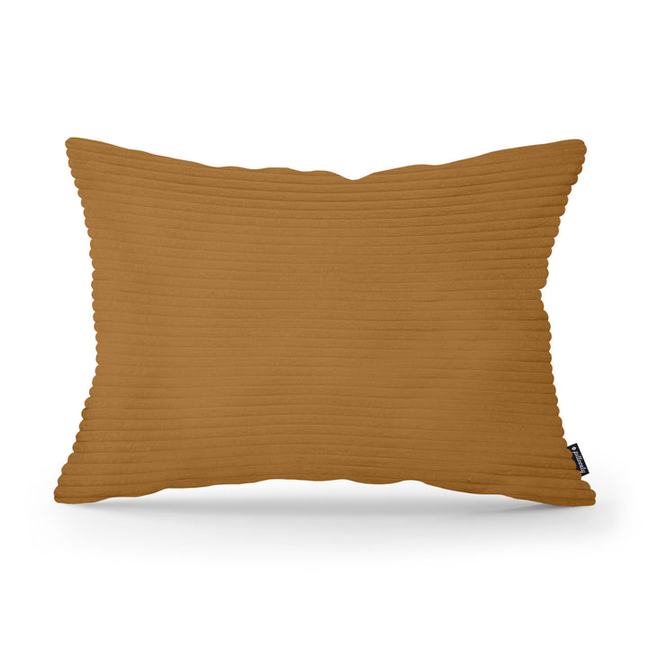 Poduszka Dekoracyjna Szeroki Sztruks 40x55 Karmel