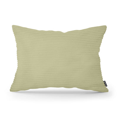 Dekokissen 40x55 cm im Vintage-Stil | Breiter Cord – Olive (POSO 44)