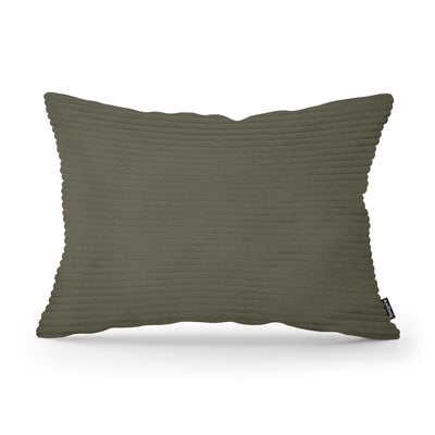Dekokissen 40x55 cm im Vintage-Stil | Breiter Cord – Grüne Eiche (POSO 46)