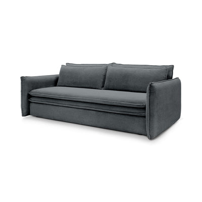 Sofa z spania 140x200 i pojemnikiem | Lily Grafitowy Mech (POSO 60)